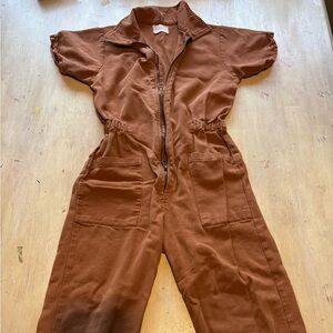 Noble Burnt Orange Kids Jumpsuit